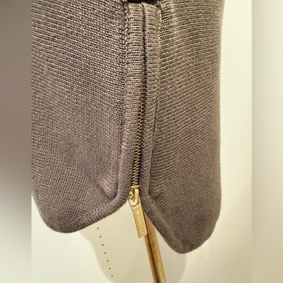 Michael Kors Olive Knit Sweater  with Gold Accent - Picture 5 of 7